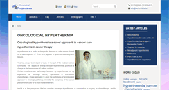 Desktop Screenshot of oncological-hyperthermia.com